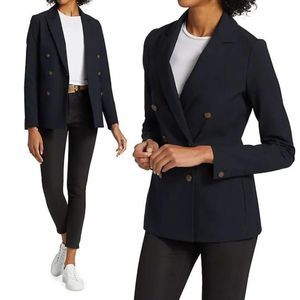 Rag & Bone Black Double Breasted Blazer Jacket - Size 8